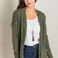 Plus Solid Drape Pocket Cardigan - Leur Beau Monde Boutique