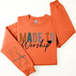 Psalm 95:1 Sleeve Graphic Fleece Sweatshirts - Leur Beau Monde Boutique