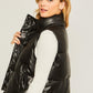 PU Padded Vest - Leur Beau Monde Boutique