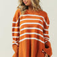 Ribbed Hem Stripe Sweater - Leur Beau Monde Boutique