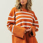 Ribbed Hem Stripe Sweater - Leur Beau Monde Boutique