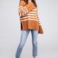 Ribbed Hem Stripe Sweater - Leur Beau Monde Boutique