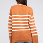 Ribbed Hem Stripe Sweater - Leur Beau Monde Boutique