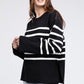 Ribbed Hem Stripe Sweater - Leur Beau Monde Boutique