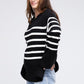 Ribbed Hem Stripe Sweater - Leur Beau Monde Boutique