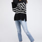 Ribbed Hem Stripe Sweater - Leur Beau Monde Boutique