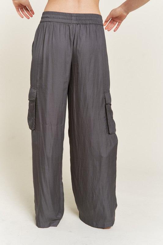 SATIN CARGO PANTS - Leur Beau Monde Boutique