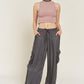 SATIN CARGO PANTS - Leur Beau Monde Boutique