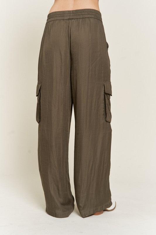 SATIN CARGO PANTS - Leur Beau Monde Boutique