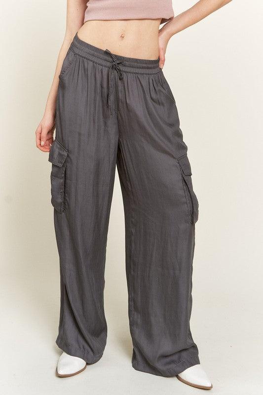 SATIN CARGO PANTS - Leur Beau Monde Boutique