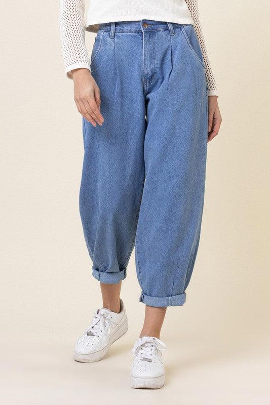 Slouchy High Waisted Jeans - Leur Beau Monde Boutique