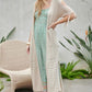 Solid Long Cardigan With Fringe - Leur Beau Monde Boutique