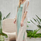 Solid Long Cardigan With Fringe - Leur Beau Monde Boutique