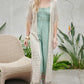 Solid Long Cardigan With Fringe - Leur Beau Monde Boutique