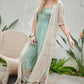 Solid Long Cardigan With Fringe - Leur Beau Monde Boutique