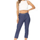 Stretchy, pull up, capri jeggings - Leur Beau Monde Boutique