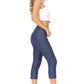 Stretchy, pull up, capri jeggings - Leur Beau Monde Boutique