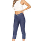 Stretchy, pull up, capri jeggings - Leur Beau Monde Boutique