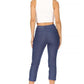 Stretchy, pull up, capri jeggings - Leur Beau Monde Boutique