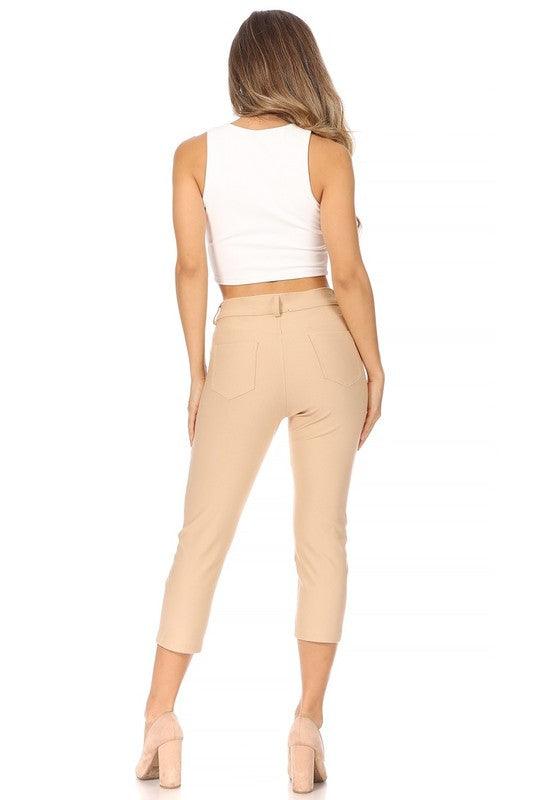 Stretchy, pull up, capri jeggings - Leur Beau Monde Boutique