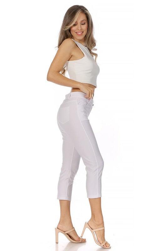 Stretchy, pull up, capri jeggings - Leur Beau Monde Boutique