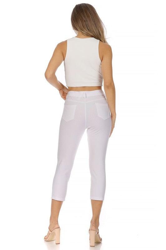 Stretchy, pull up, capri jeggings - Leur Beau Monde Boutique