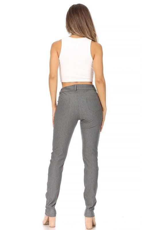 Stretchy, pull up, full length jeggings - Leur Beau Monde Boutique