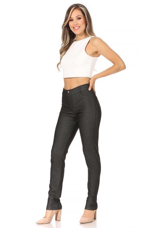 Stretchy, pull up, full length jeggings - Leur Beau Monde Boutique