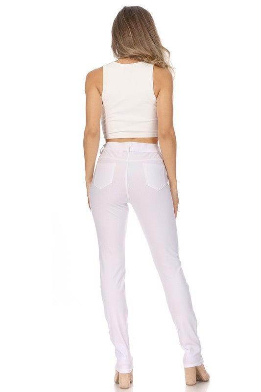 Stretchy, pull up, full length jeggings - Leur Beau Monde Boutique