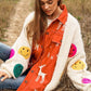 The Fuzzy Smile Long Bell Sleeve Knit Cardigan - Leur Beau Monde Boutique