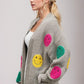 The Fuzzy Smile Long Bell Sleeve Knit Cardigan - Leur Beau Monde Boutique