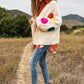 The Fuzzy Smile Long Bell Sleeve Knit Cardigan - Leur Beau Monde Boutique