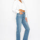 TUMMY CONTROL HIGH RISE STRAIGHT JEANS - Leur Beau Monde Boutique