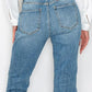 TUMMY CONTROL HIGH RISE STRAIGHT JEANS - Leur Beau Monde Boutique