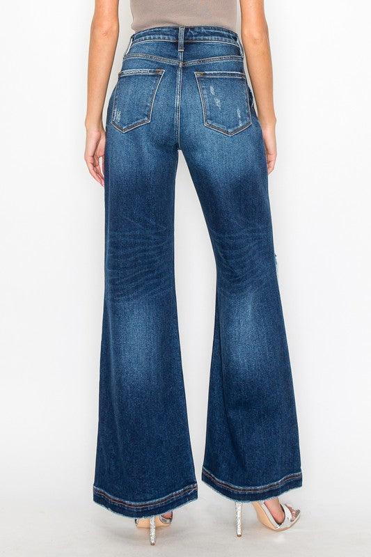 ULTRA HIGH RISE RELAXED FLARE JEANS - Leur Beau Monde Boutique