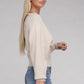 Viscose Cross Wrap Pullover Sweater - Leur Beau Monde Boutique