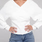 Viscose Cross Wrap Pullover Sweater - Leur Beau Monde Boutique