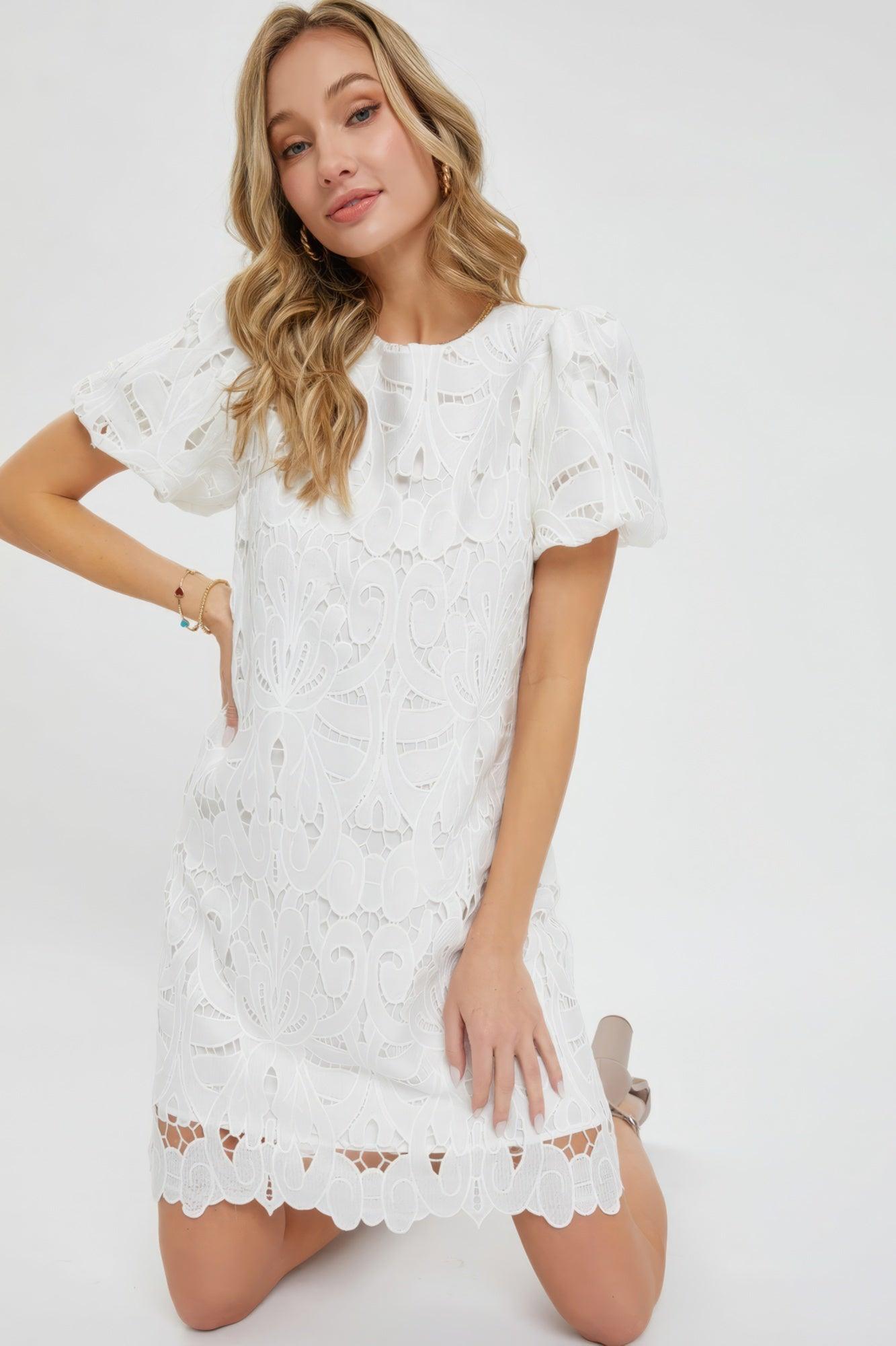 Crochet Lace Dress - Leur Beau Monde Boutique