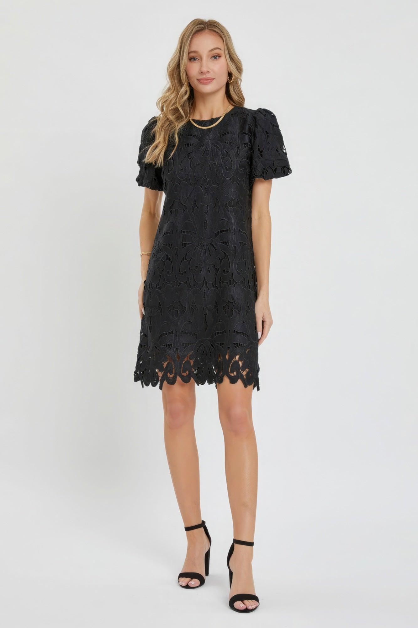 Crochet Lace Dress - Leur Beau Monde Boutique