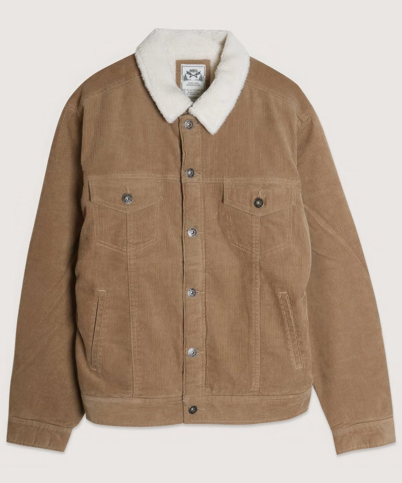 Casual Corduroy Lined Trucker Jacket - Leur Beau Monde Boutique