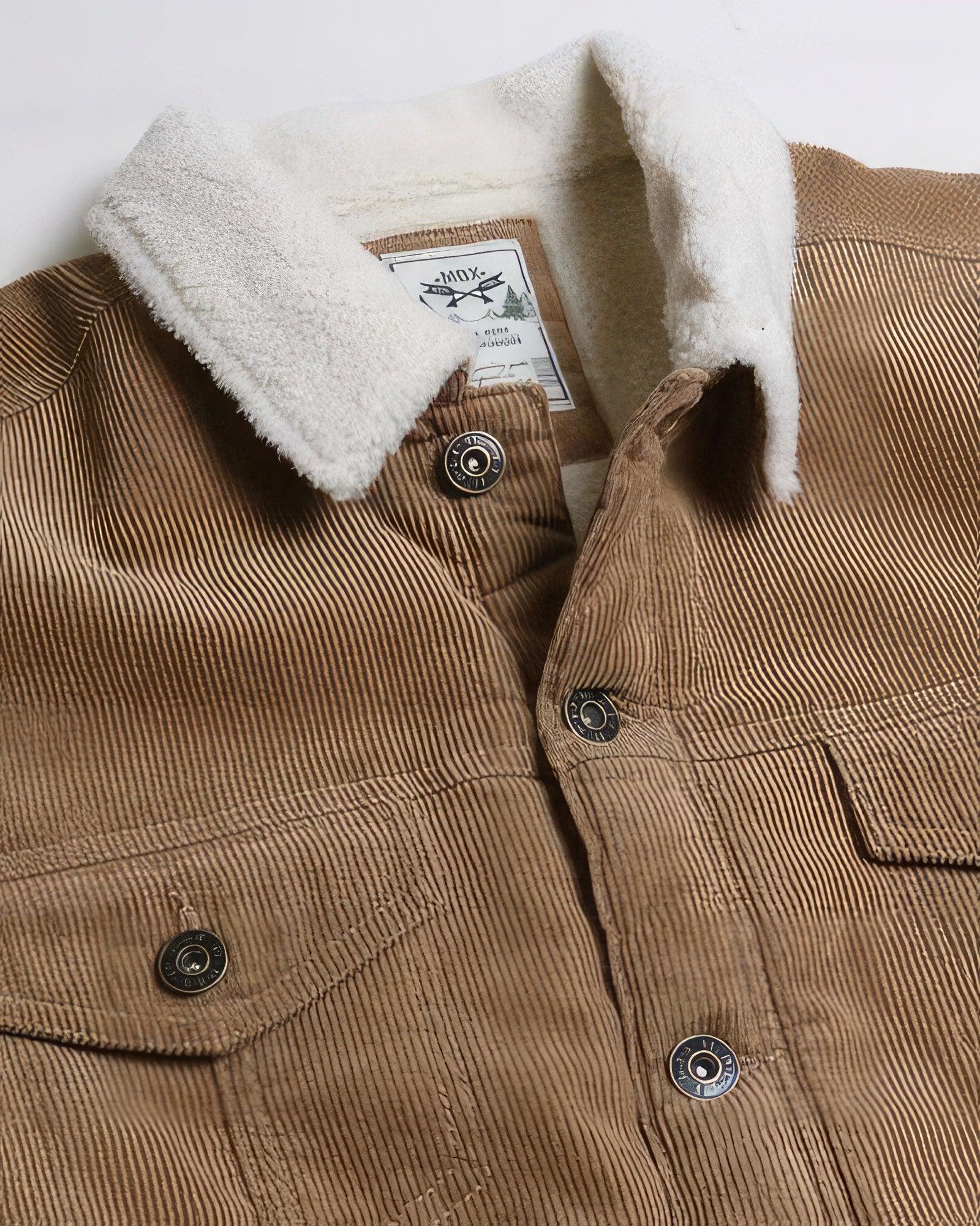 Casual Corduroy Lined Trucker Jacket - Leur Beau Monde Boutique