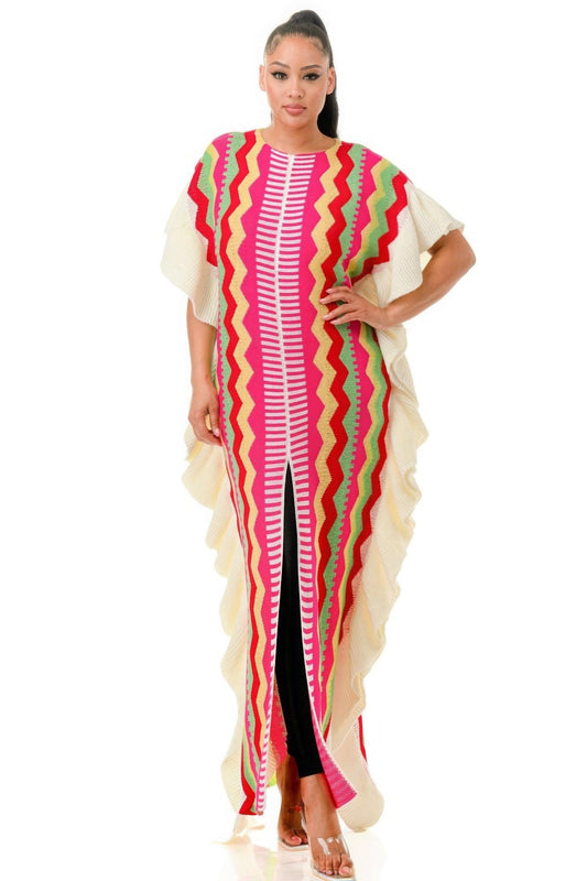 Thick Knit Tribal Dress - Leur Beau Monde Boutique