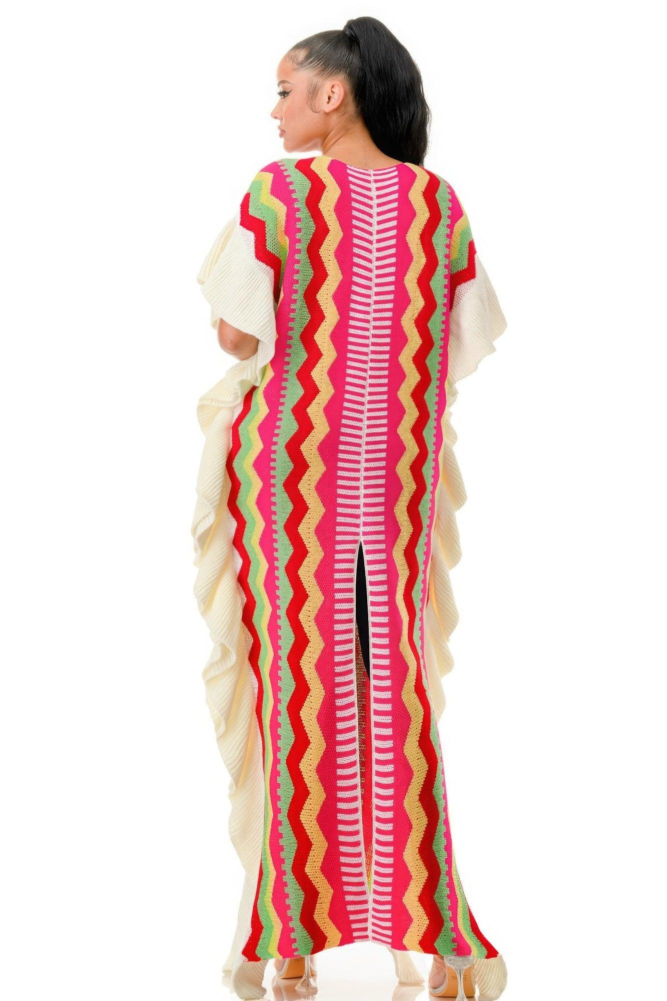 Thick Knit Tribal Dress - Leur Beau Monde Boutique