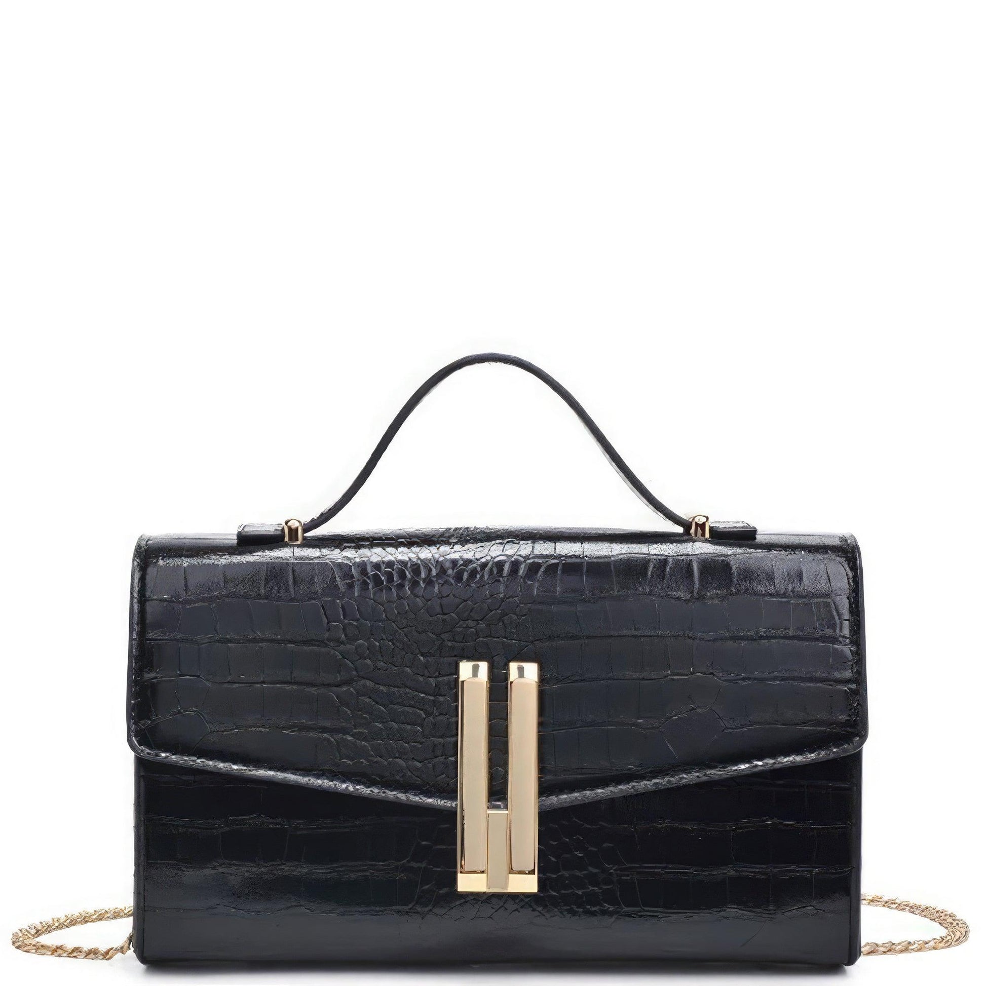 Alfie Croc Print Crossbody Bag - Leur Beau Monde Boutique