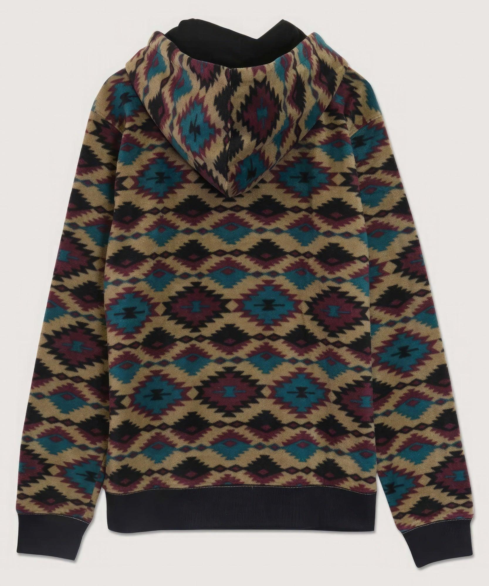 Aztec Diamond Print Hoodie - Leur Beau Monde Boutique