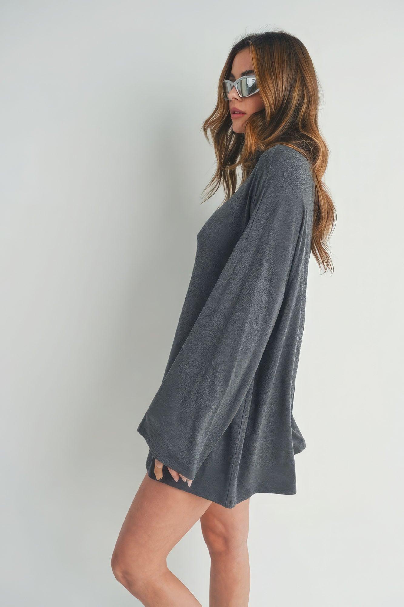 Bell Sleeve Turtle Neck Dress - Leur Beau Monde Boutique