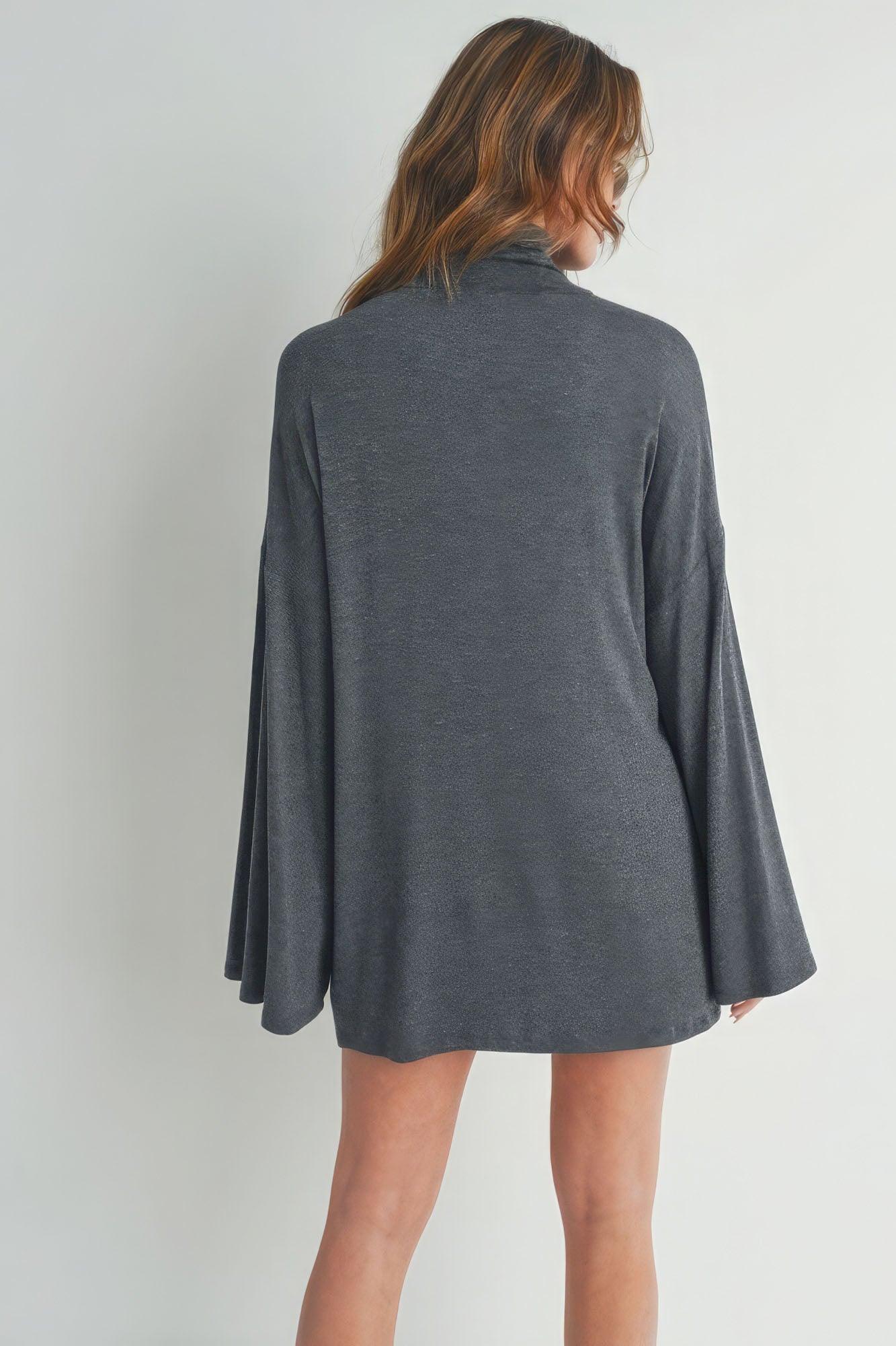 Bell Sleeve Turtle Neck Dress - Leur Beau Monde Boutique