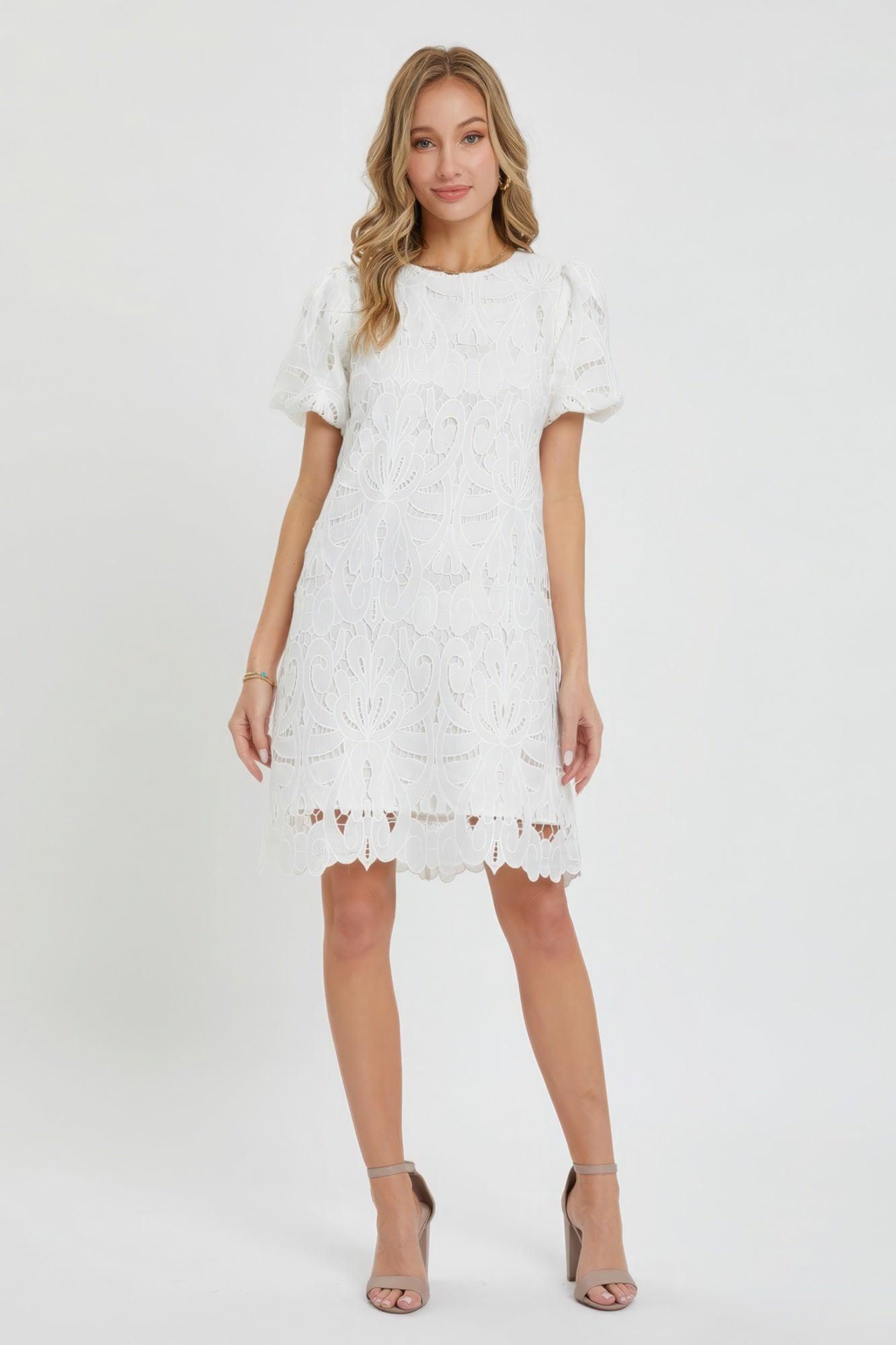 Crochet Lace Dress - Leur Beau Monde Boutique