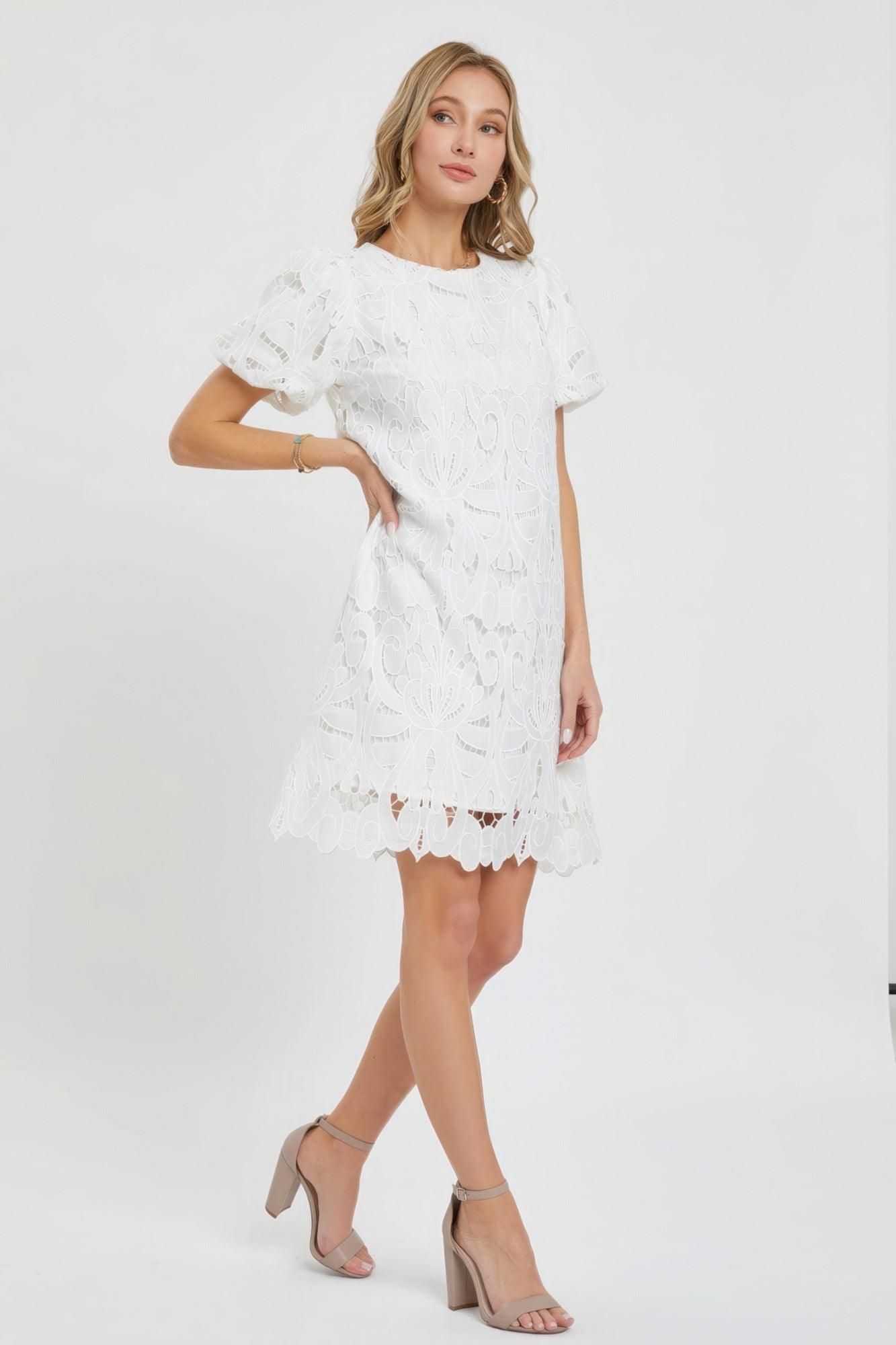 Crochet Lace Dress - Leur Beau Monde Boutique