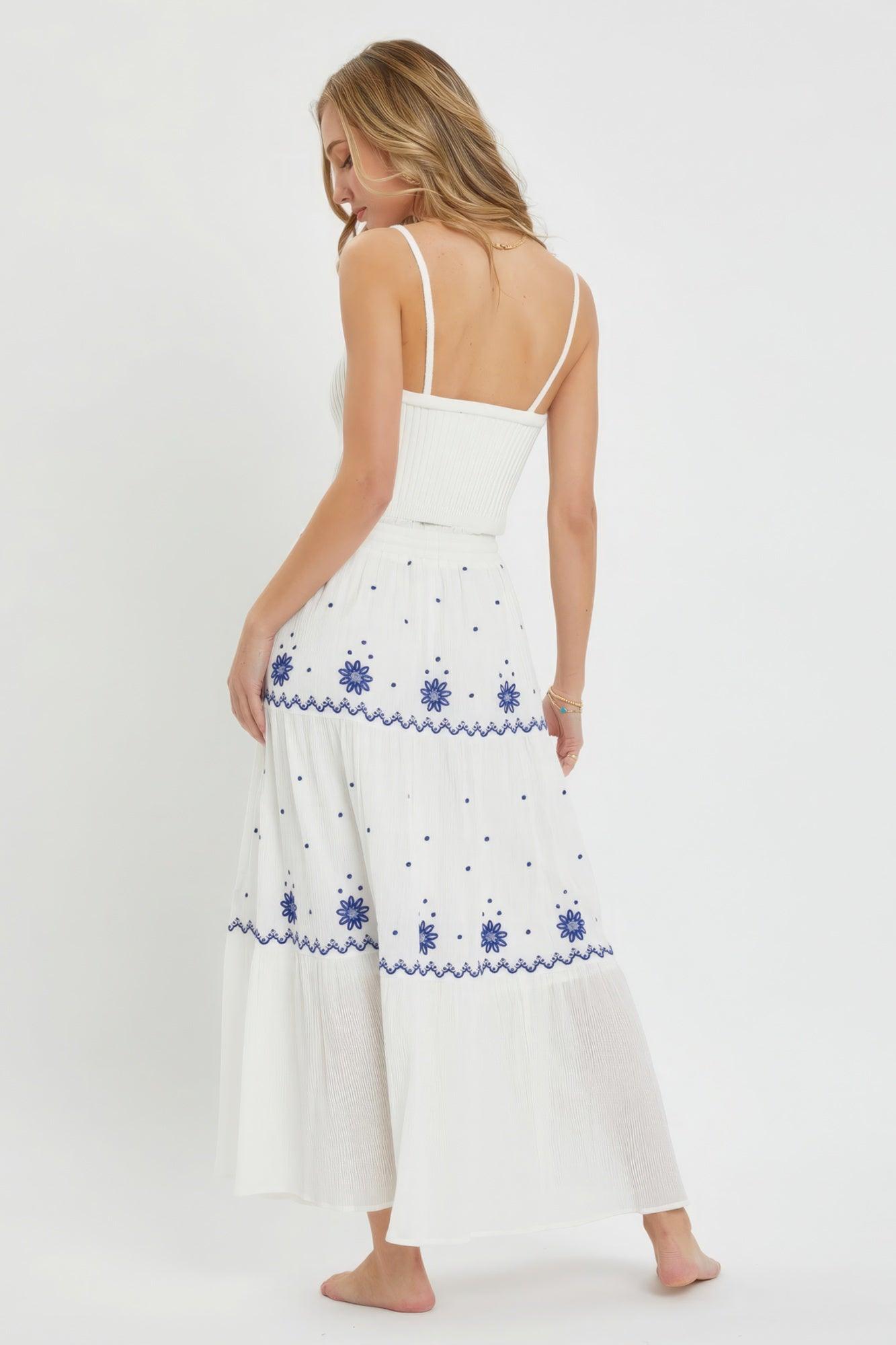 Embroidery Maxi Skirts - Leur Beau Monde Boutique